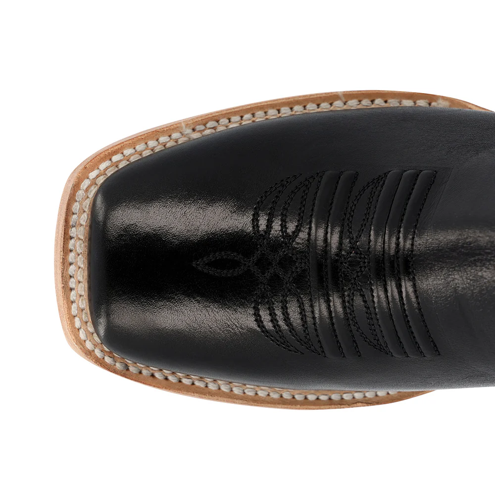 Arena Elite Embroidered Square Toe Pull On Cowboy Boots - Image 4