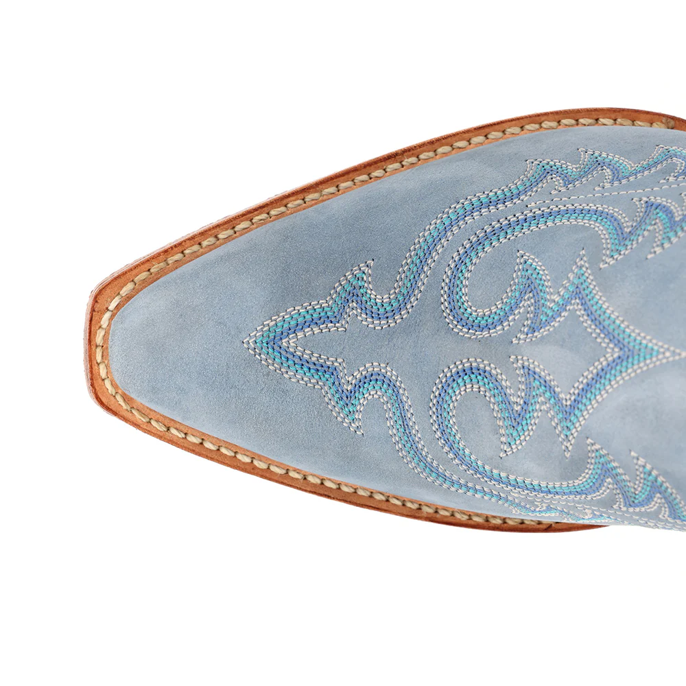 Crush Embroidered Snip Toe Pull On Cowboy Boots - Image 4