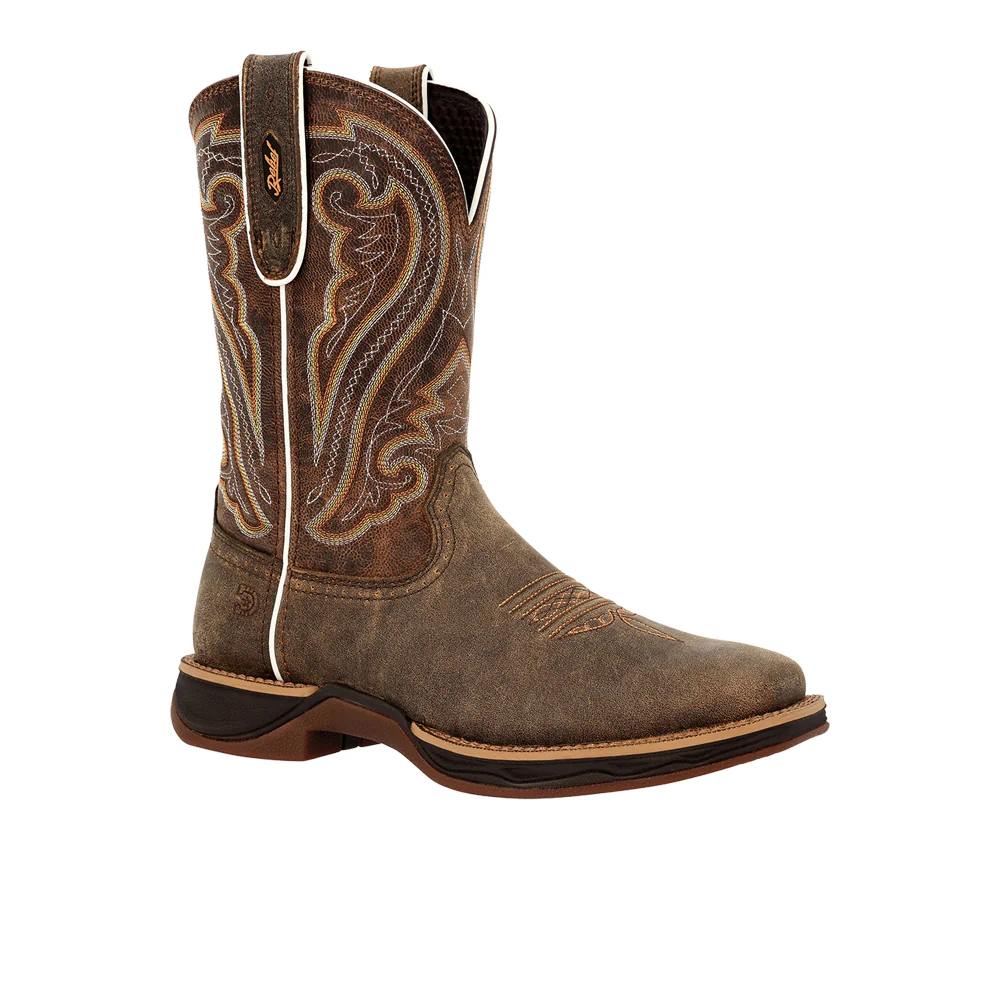 Lady Rebel Ultra-Lite Embroidered Square Toe Pull On Cowboy Boots - Image 2