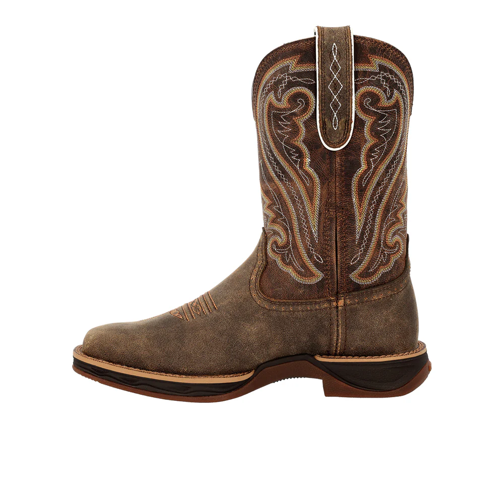Lady Rebel Ultra-Lite Embroidered Square Toe Pull On Cowboy Boots - Image 3