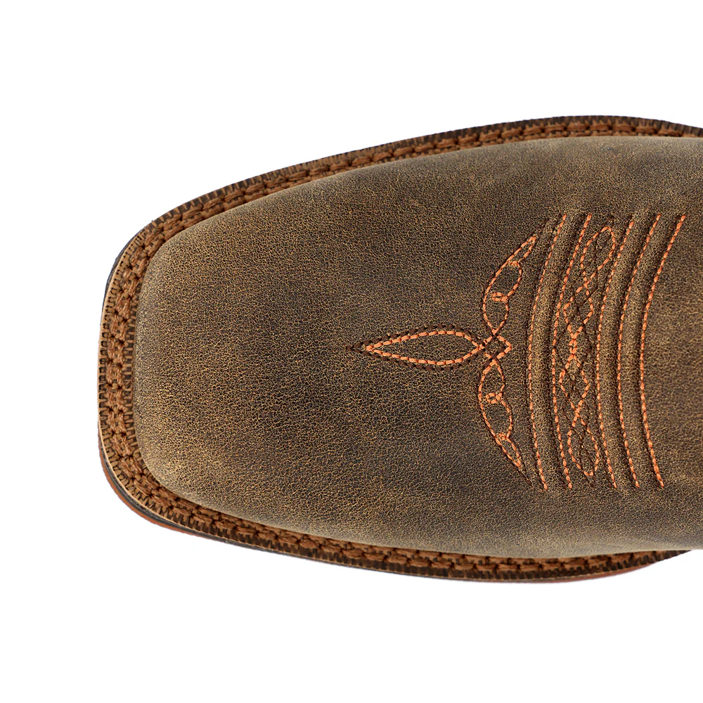 Lady Rebel Ultra-Lite Embroidered Square Toe Pull On Cowboy Boots - Image 4