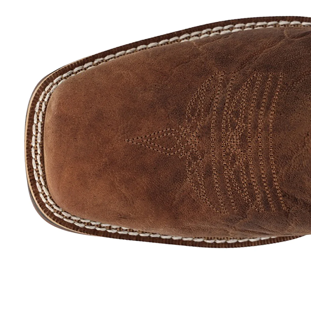 Rebel Ultra-Lite Embroidered Square Toe Pull On Cowboy Boots - Image 4