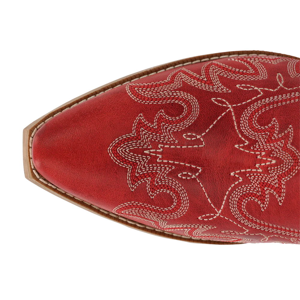 Shyloh Embroidered Snip Toe Pull On Cowboy Booties - Image 4