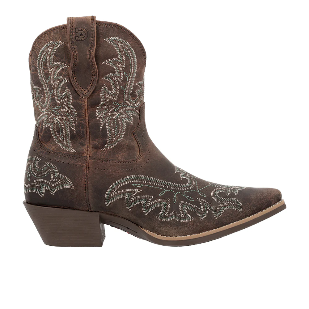 Shyloh Embroidered Snip Toe Pull On Cowboy Booties