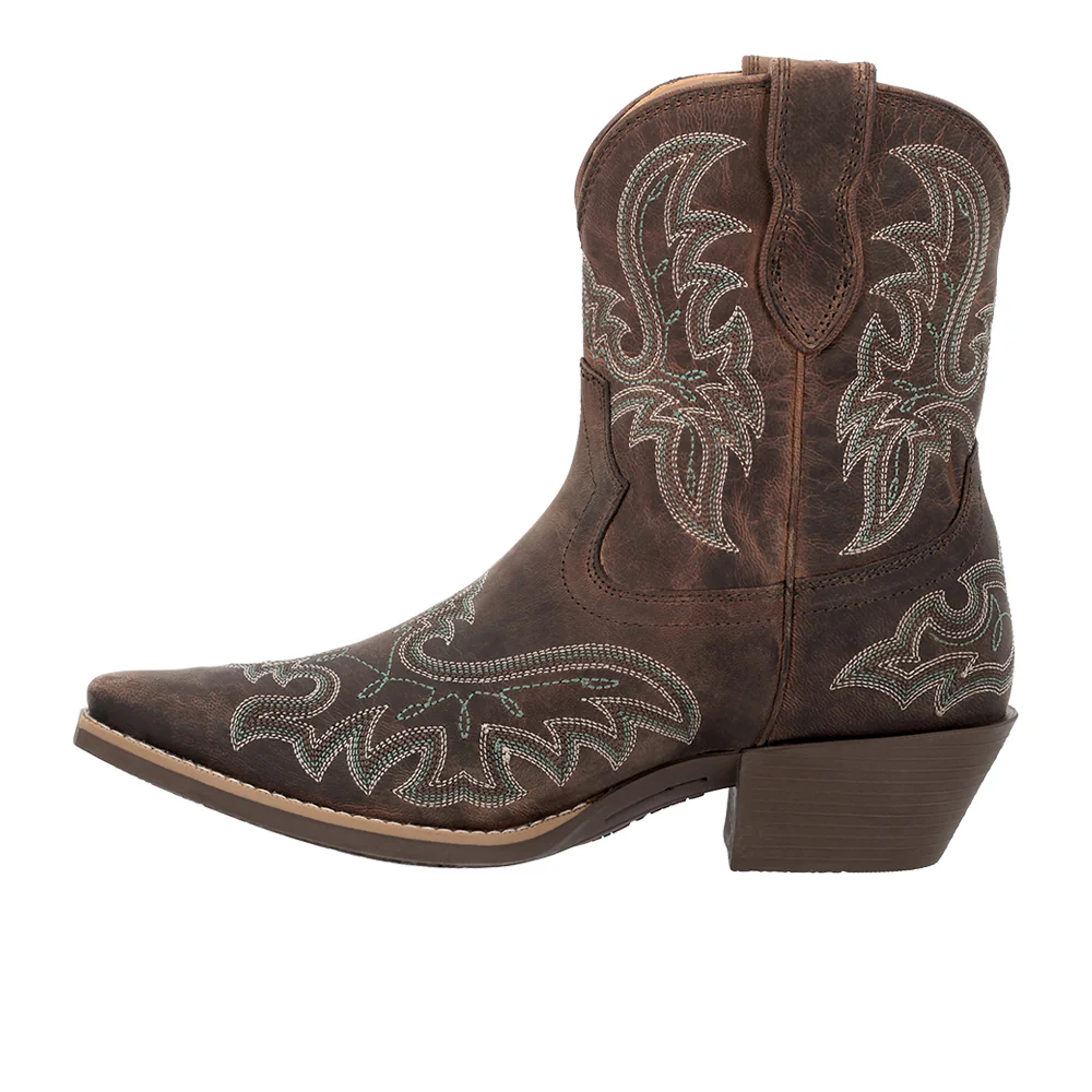 Shyloh Embroidered Snip Toe Pull On Cowboy Booties - Image 3
