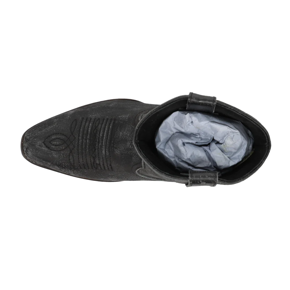 Dusty Distressed Snip Toe Cowboy Booties - Image 4