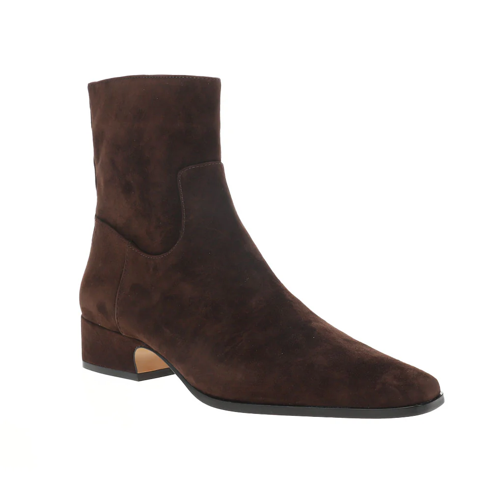 Dusty Square Toe Zippered Boots - Image 2
