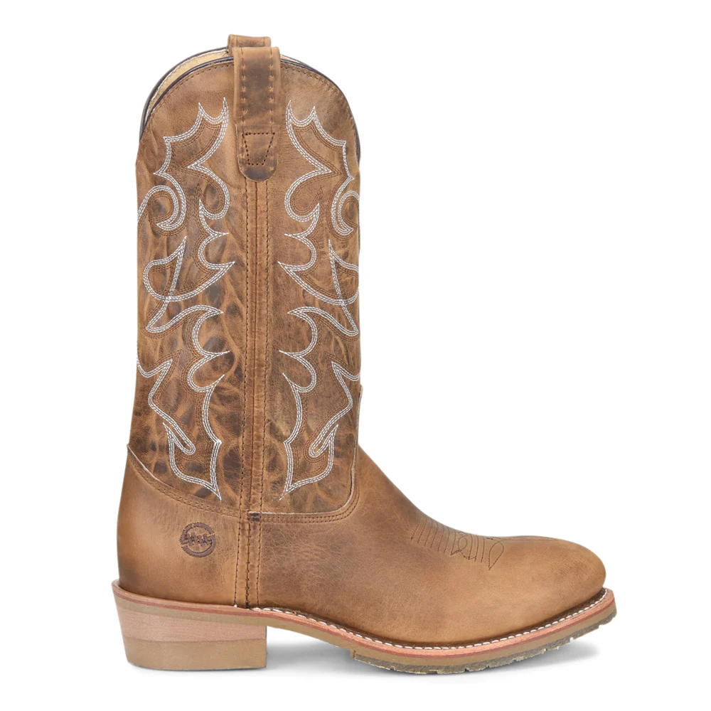 Dylan Embroidered 12 Inch Slip Resistant Steel Toe Work Boots