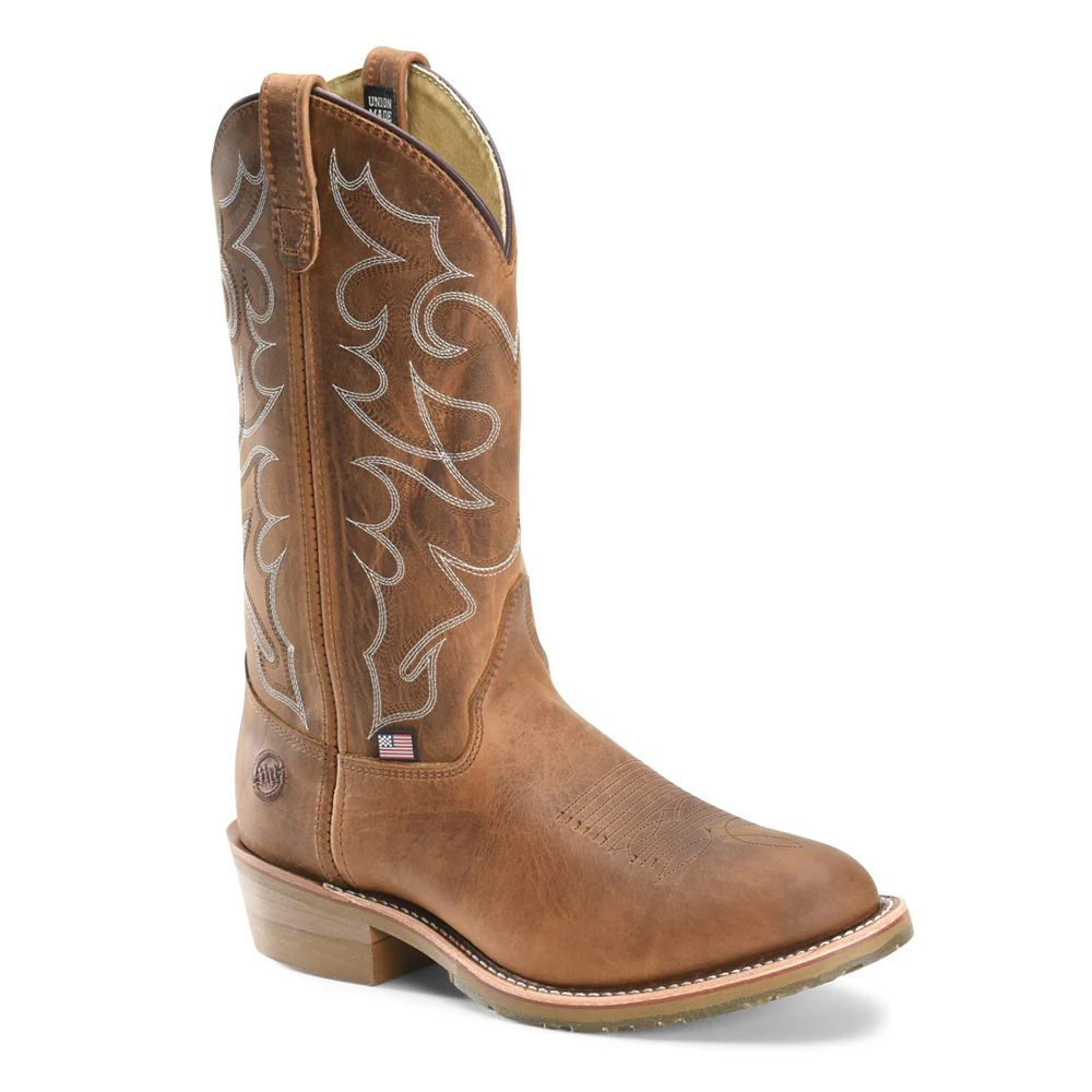 Dylan Embroidered 12 Inch Slip Resistant Steel Toe Work Boots - Image 2