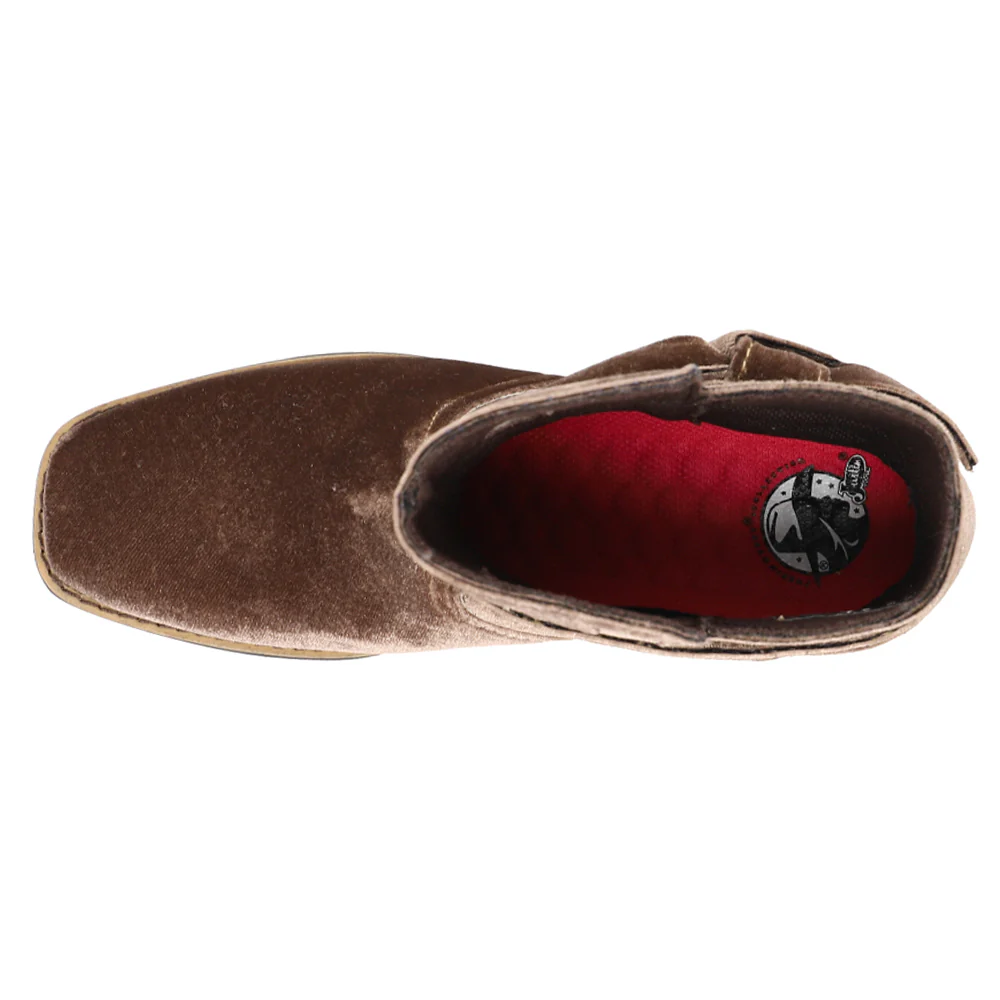 Elana Velvet Square Toe Pull On Boots - Image 4