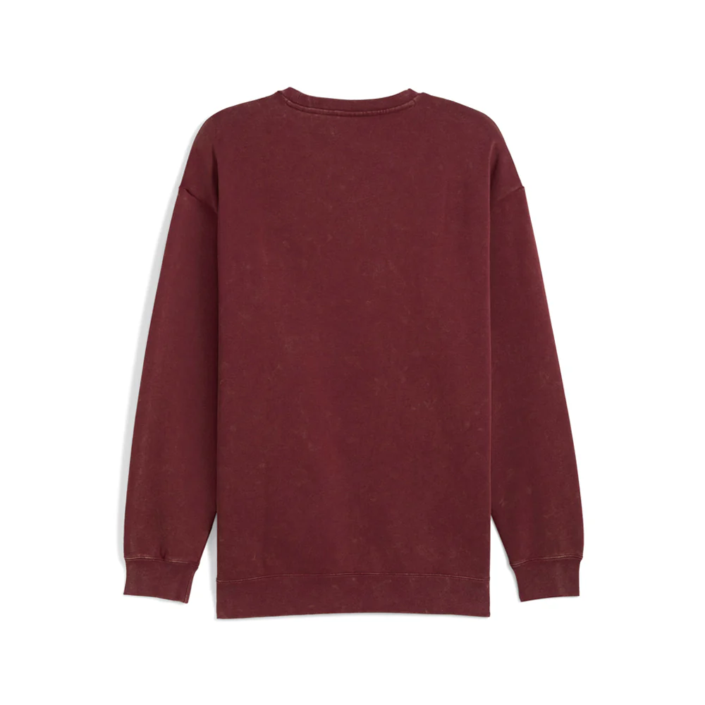 Elevated Essentials Acid Wash Crew Neck Fleece Sweatshirt - Image 2
