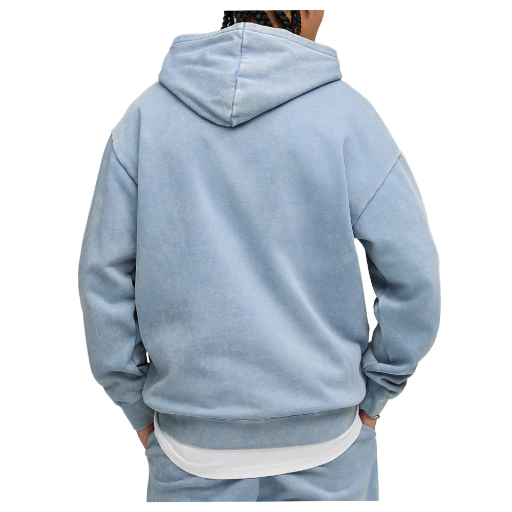 Elevated Essentials Acid Wash Fleece Pullover Hoodie - Image 4