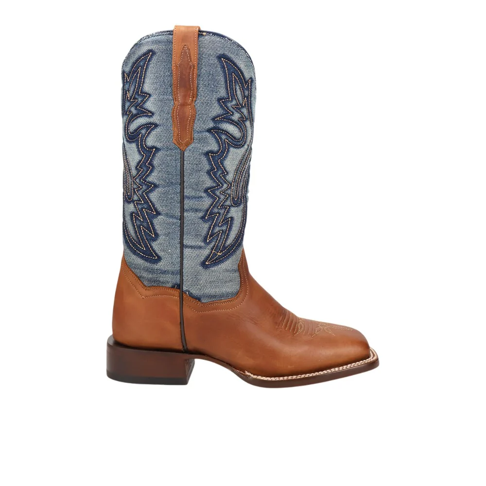 Ellie Embroidered Square Toe Cowboy Boots