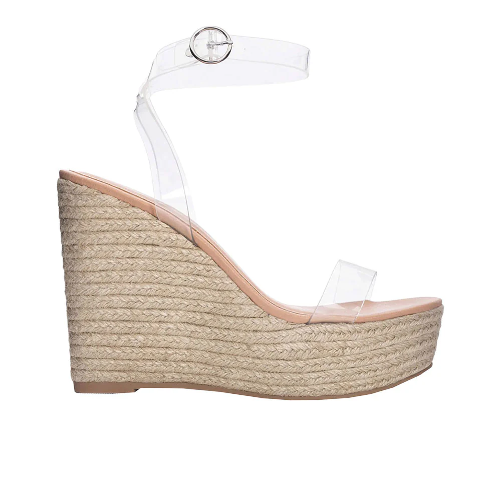 Ello Clear Espadrille Sandals