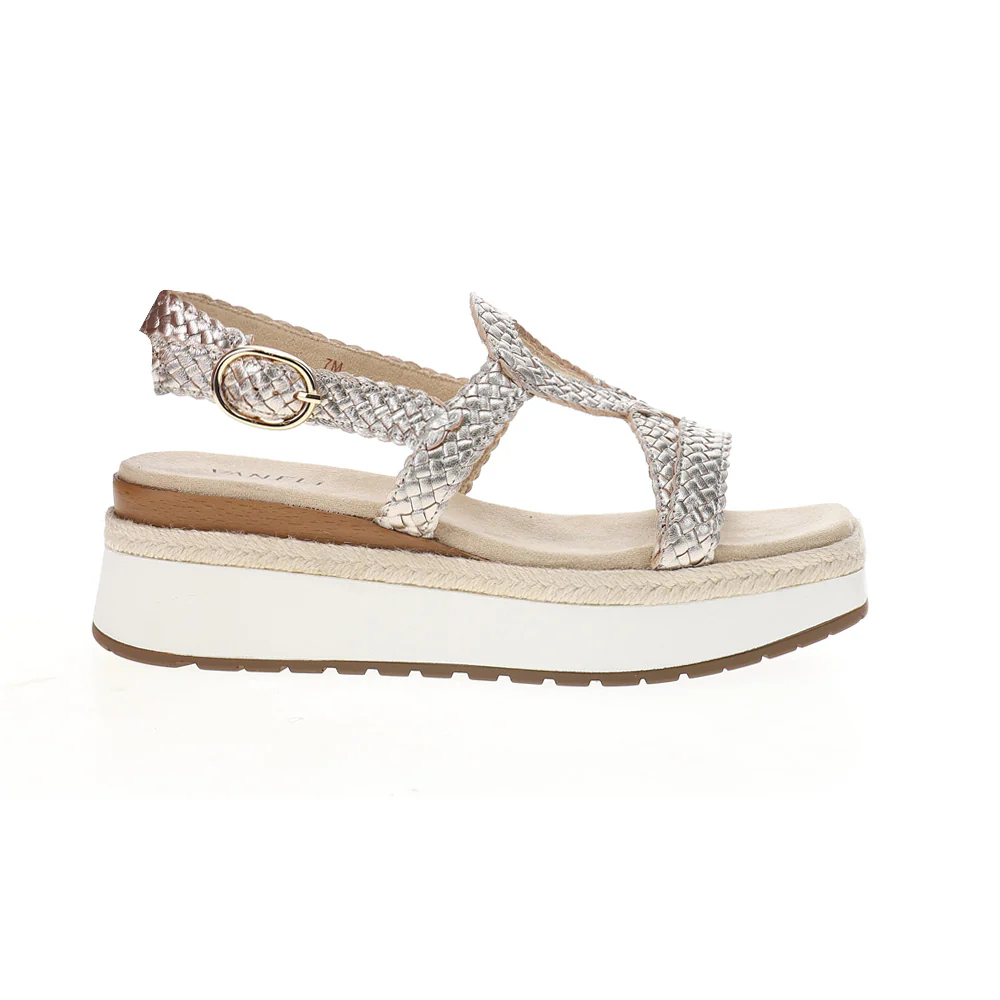 Emalia Metallic Platform Sandals