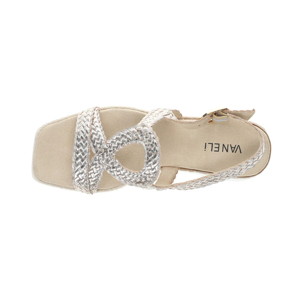 Emalia Metallic Platform Sandals - Image 4