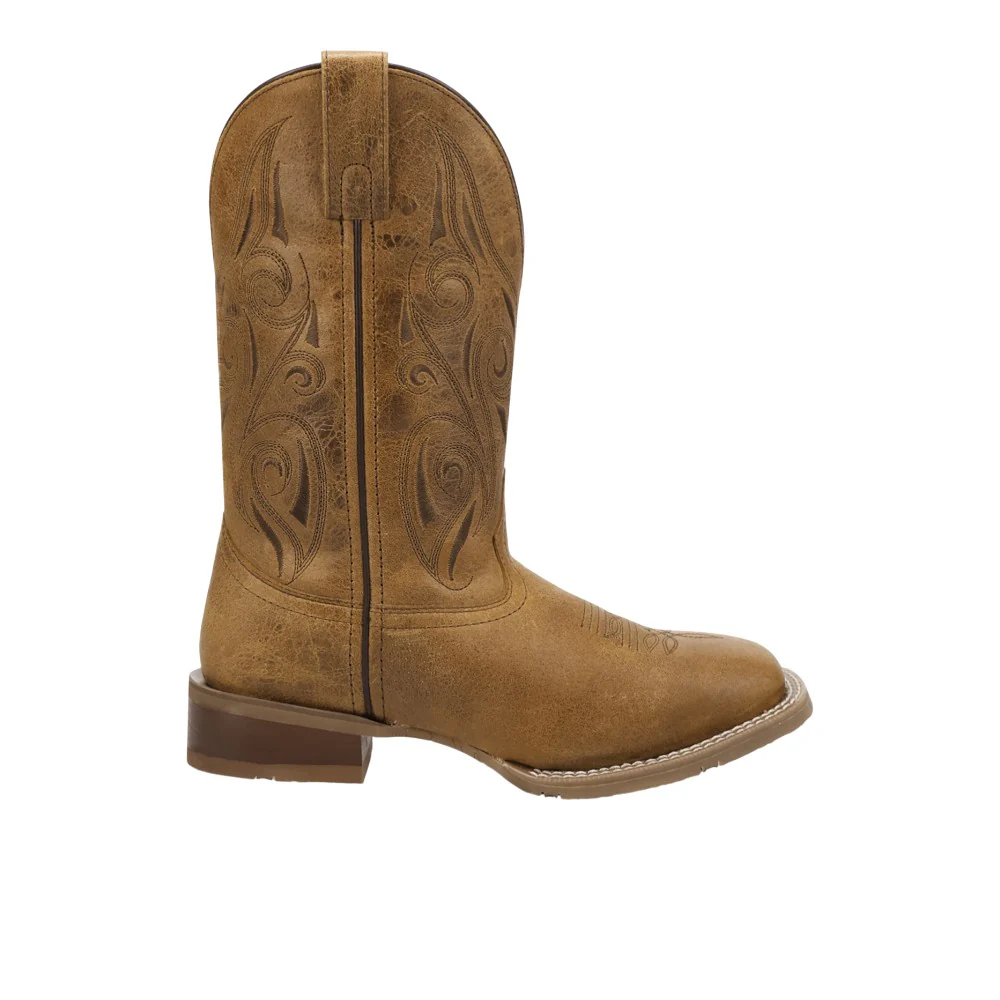Emberlynn Square Toe Pull On Cowboy Boots