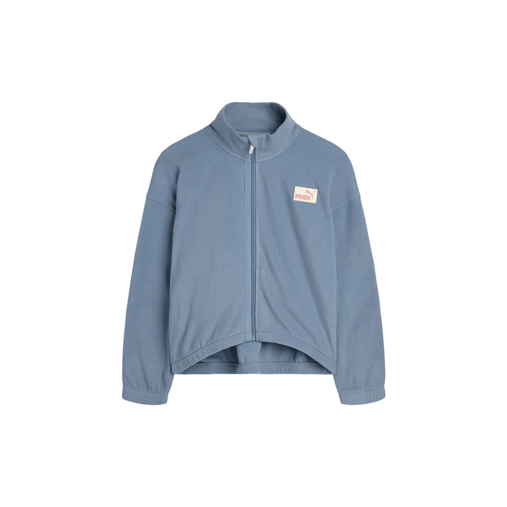 Embossed Polar Fleece Full Zip Jacket (Big Kid)