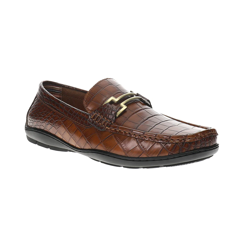 Embrey Croc Print Loafers - Image 2