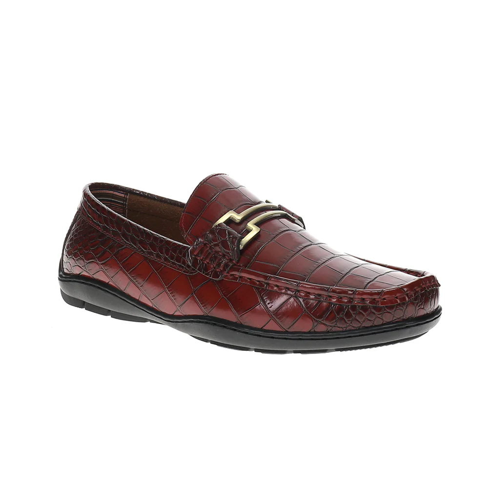 Embrey Croc Print Loafers - Image 2