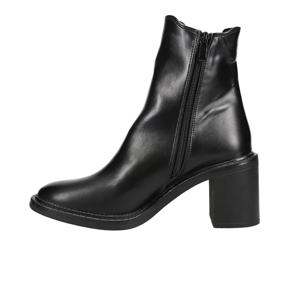 Emma Round Toe Zippered Chelsea Booties - Image 3