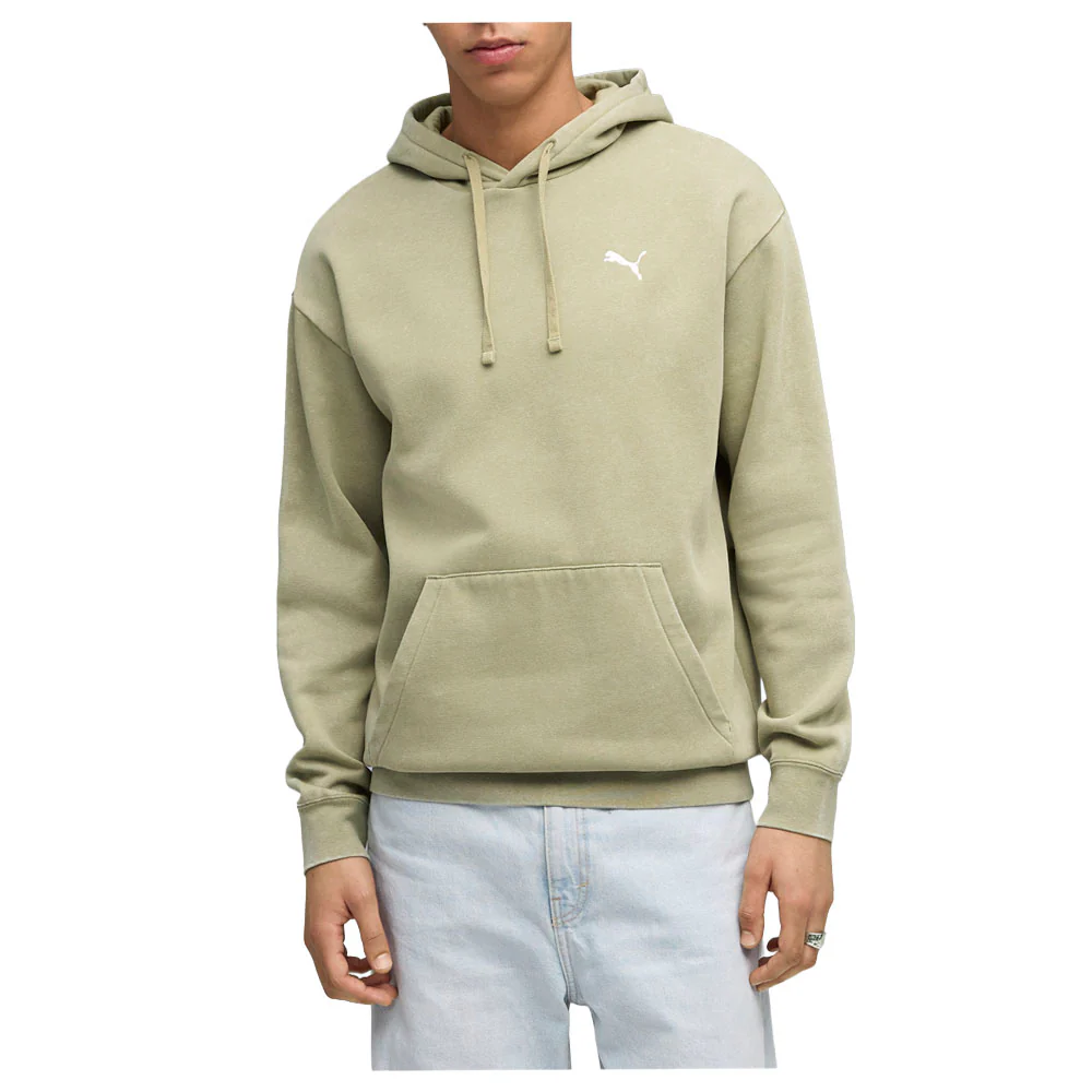 Elevated Essentials Acid Wash Fleece Pullover Hoodie - Image 3