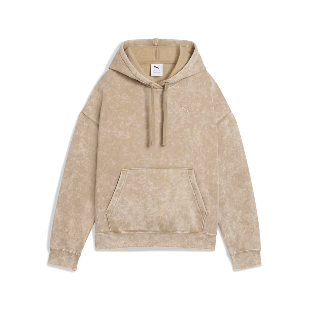 Elevated Essentials Acid Wash Fleece Pullover Hoodie