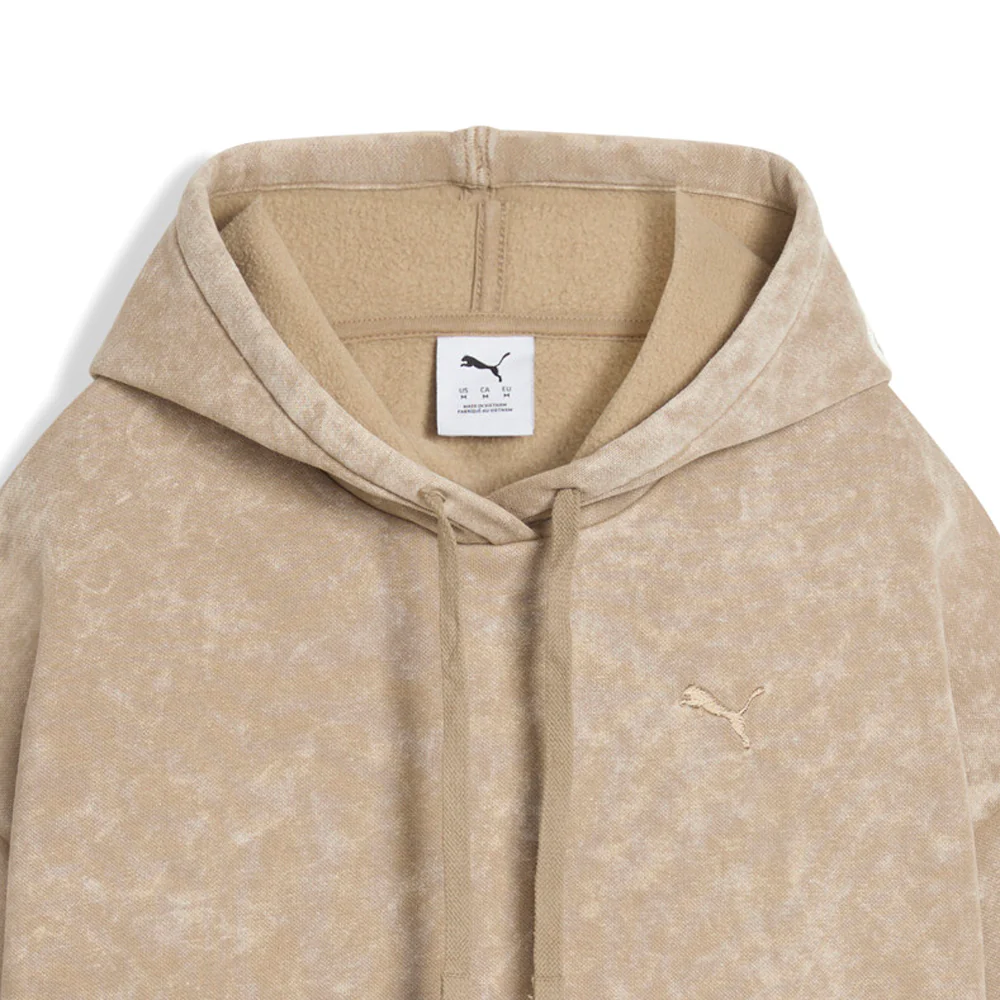 Elevated Essentials Acid Wash Fleece Pullover Hoodie - Image 5