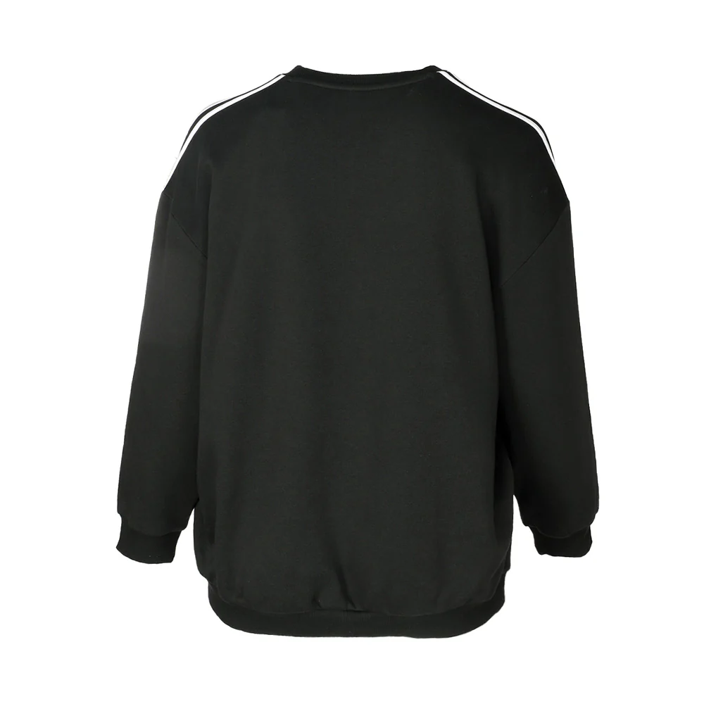 Essentials 3-Stripes Fleece Pullover Sweatshirt - Image 2