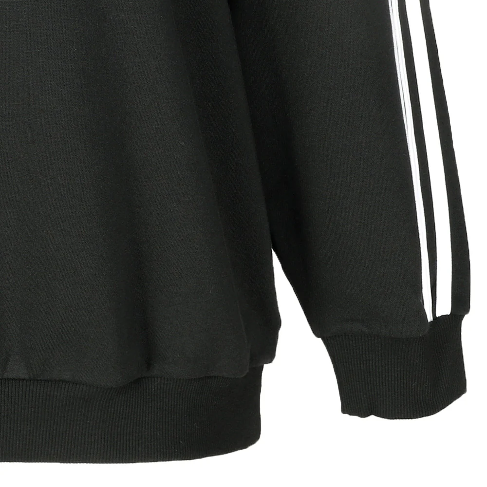 Essentials 3-Stripes Fleece Pullover Sweatshirt - Image 4