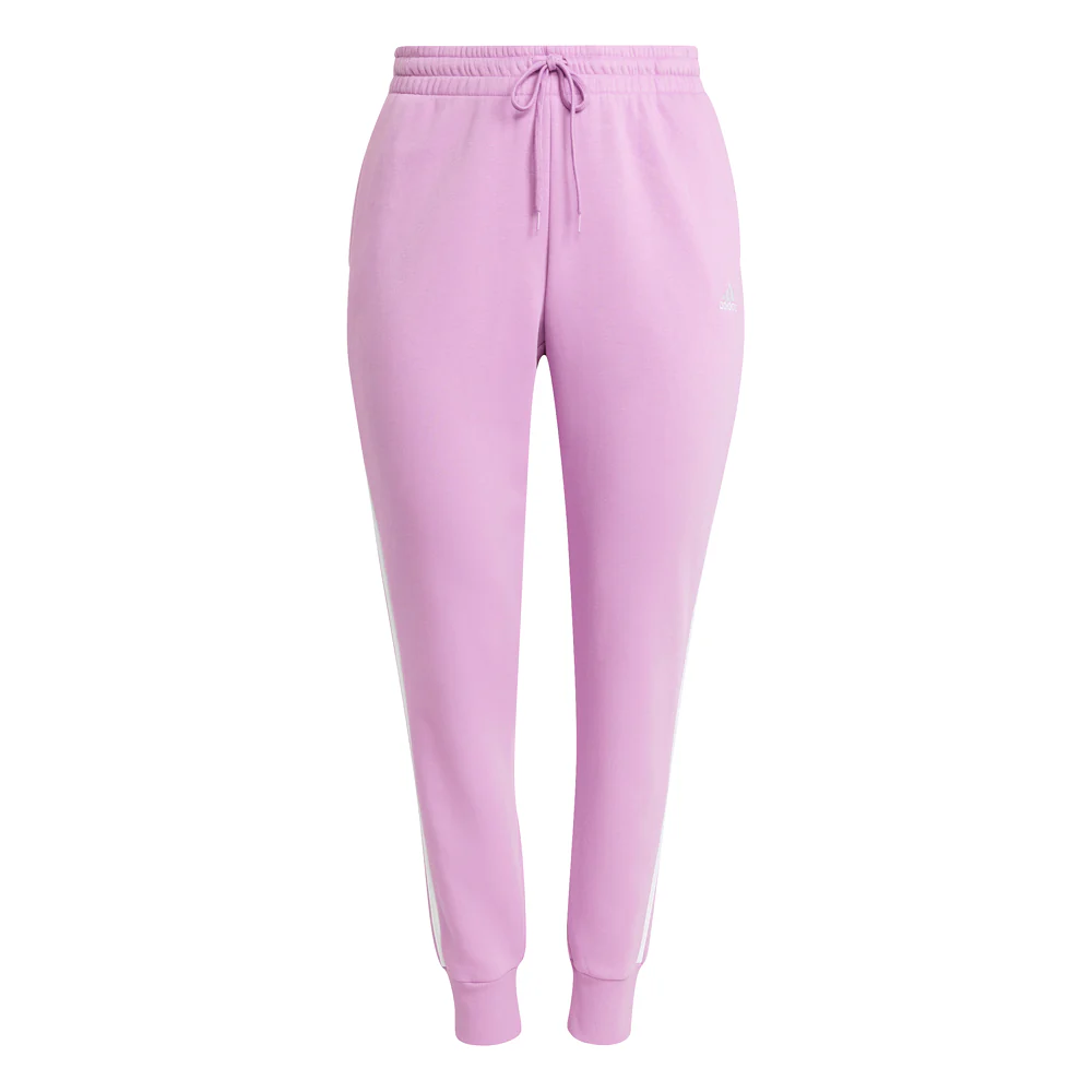 Essentials 3-Stripes Fleece Joggers (Plus Size)