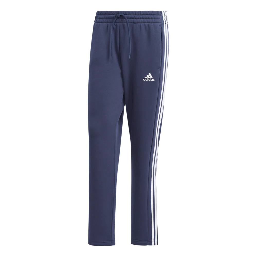 Essentials 3-Stripes Open Hem Fleece Joggers