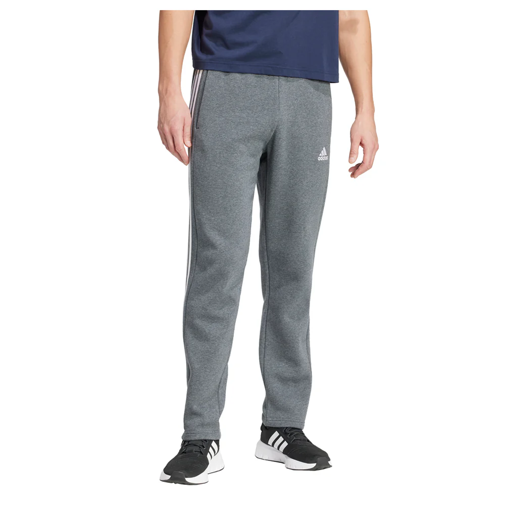 Essentials 3-Stripes Open Hem Fleece Joggers - Image 2