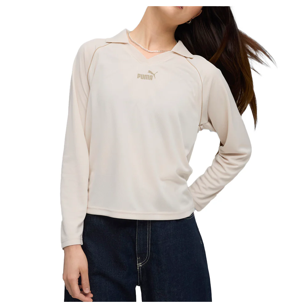 Essentials Animal Print Long Sleeve Polo Shirt - Image 3