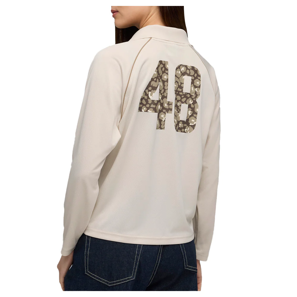 Essentials Animal Print Long Sleeve Polo Shirt - Image 4