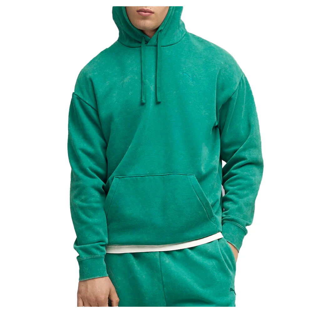 Elevated Essentials Acid Wash Fleece Pullover Hoodie - Image 5