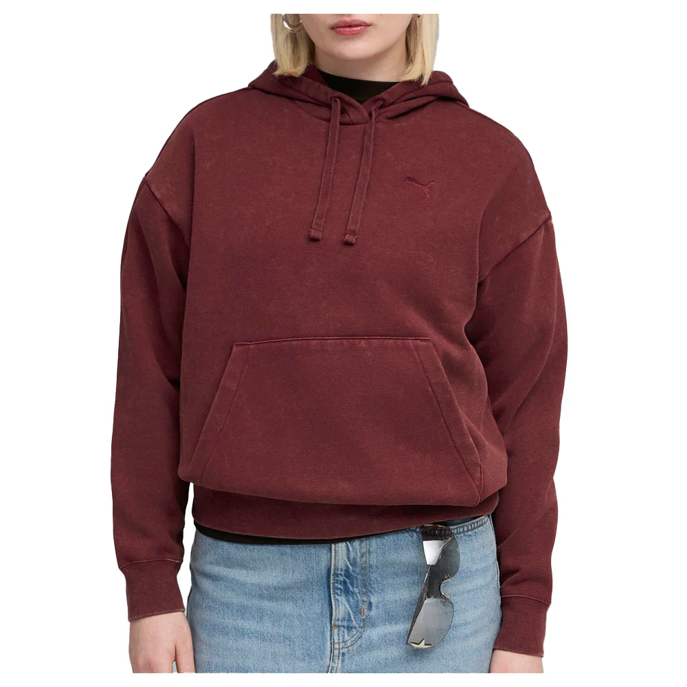 Elevated Essentials Acid Wash Fleece Pullover Hoodie - Image 3