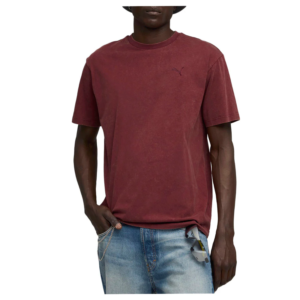 Elevated Essentials Acid Wash Crew Neck Short Sleeve T-Shirt - Image 3