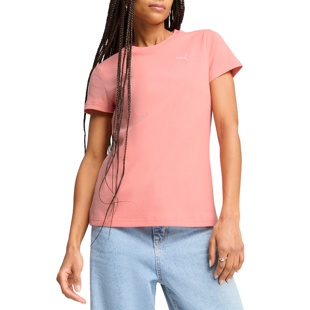 Essentials Elevated Rib Tee - Image 3