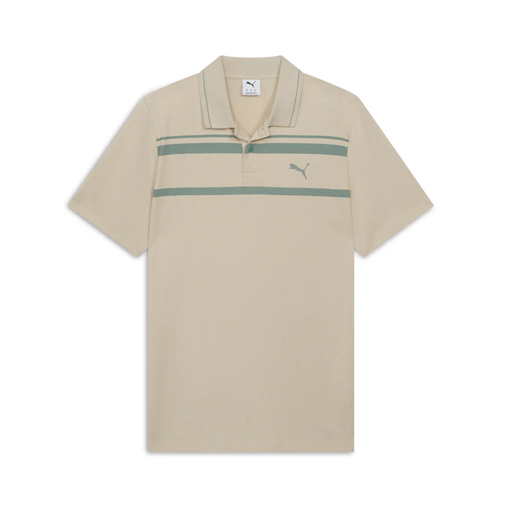 Essentials Elevated Striped Short Sleeve Polo Shirt