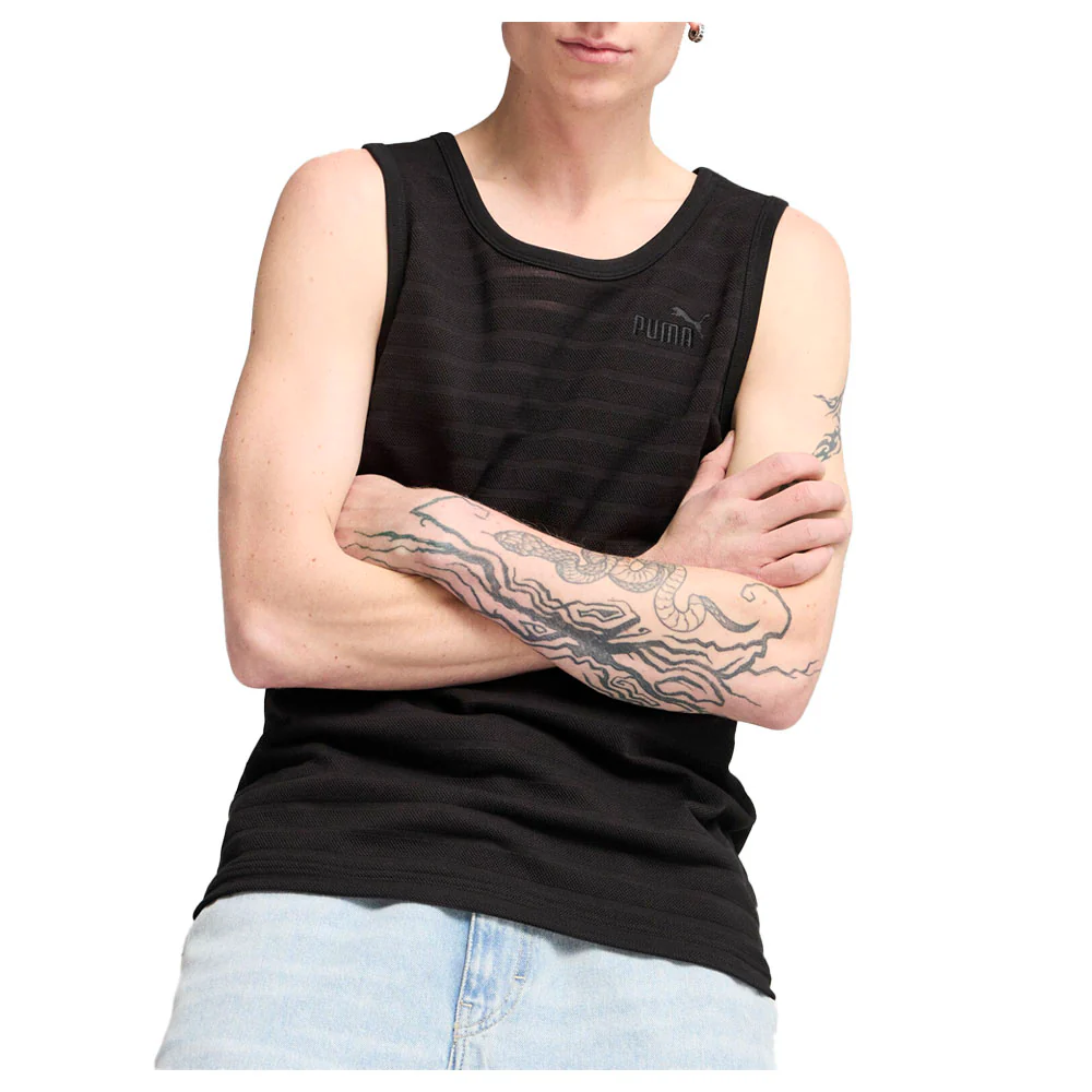 Elevated Essentials Structured Crew Neck Tank Top - Image 3