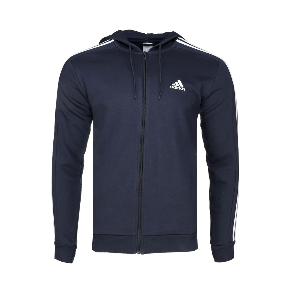 Essentials Fleece 3-Stripes Full Zip Hoodie