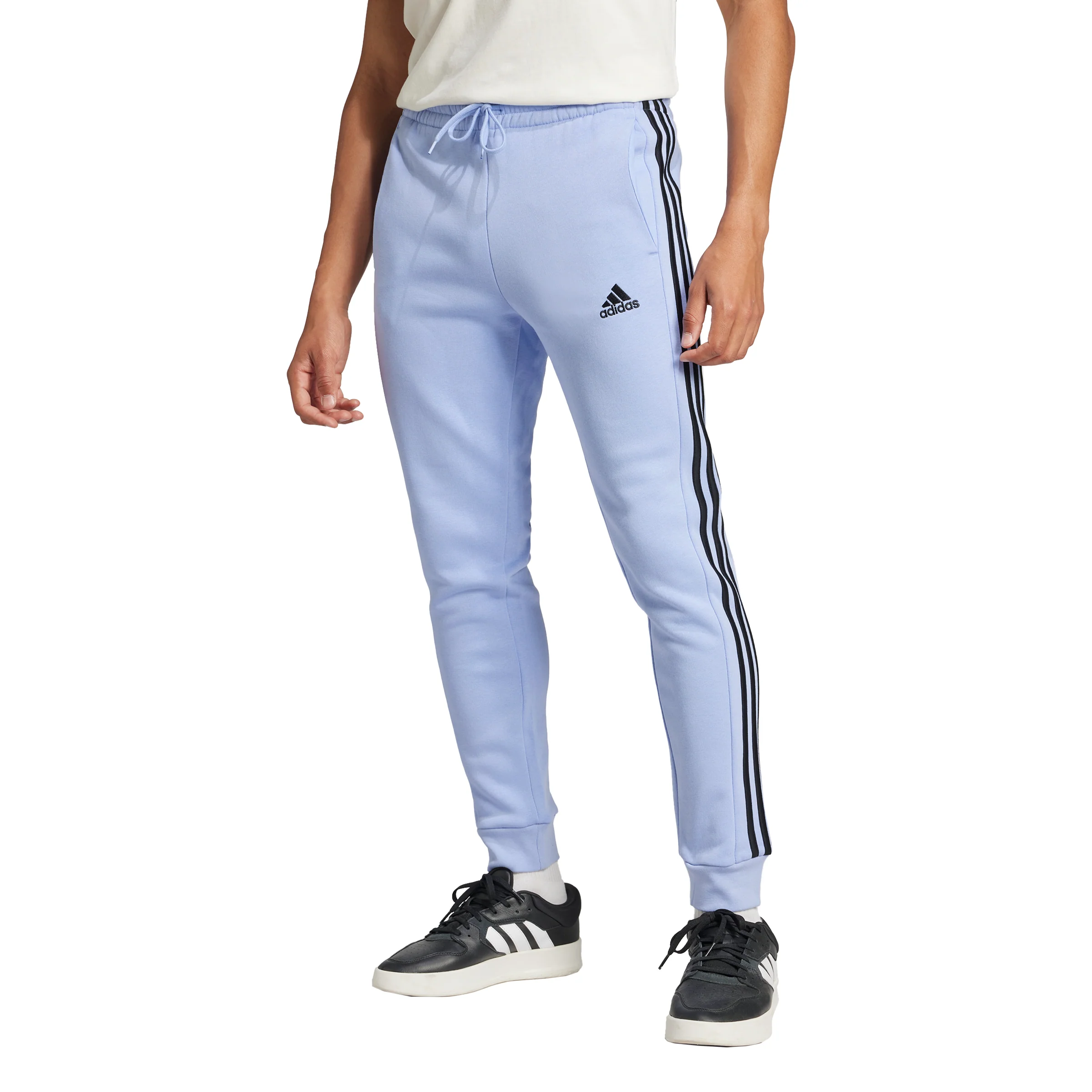 Essentials Fleece Striped Joggers