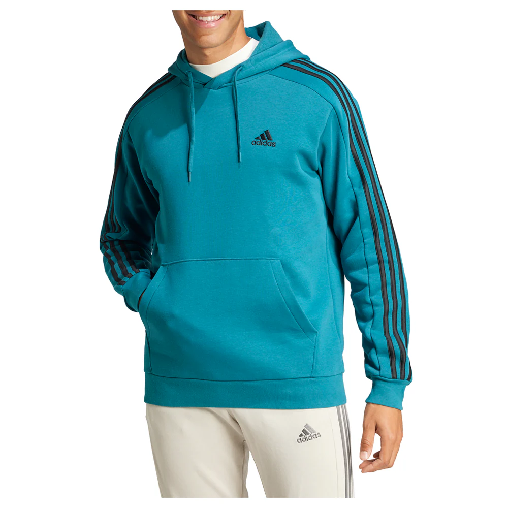 Essentials Fleece 3-Stripes Pullover Hoodie