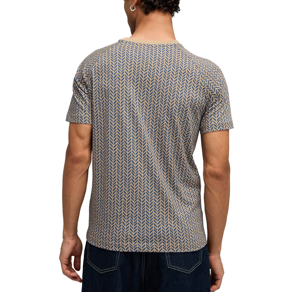 Essentials Herringbone Crew Neck Short Sleeve T-Shirt - Image 4