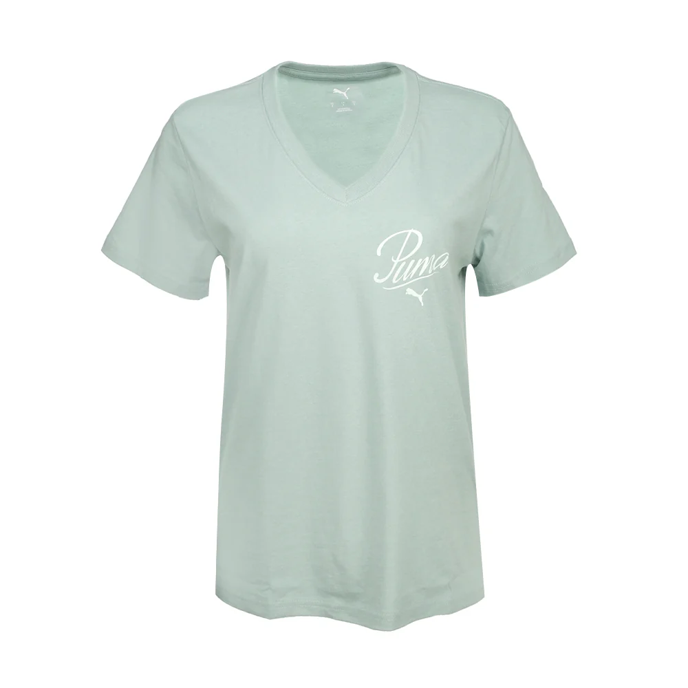 Essentials Script V-Neck Short Sleeve T-Shirt - Image 3