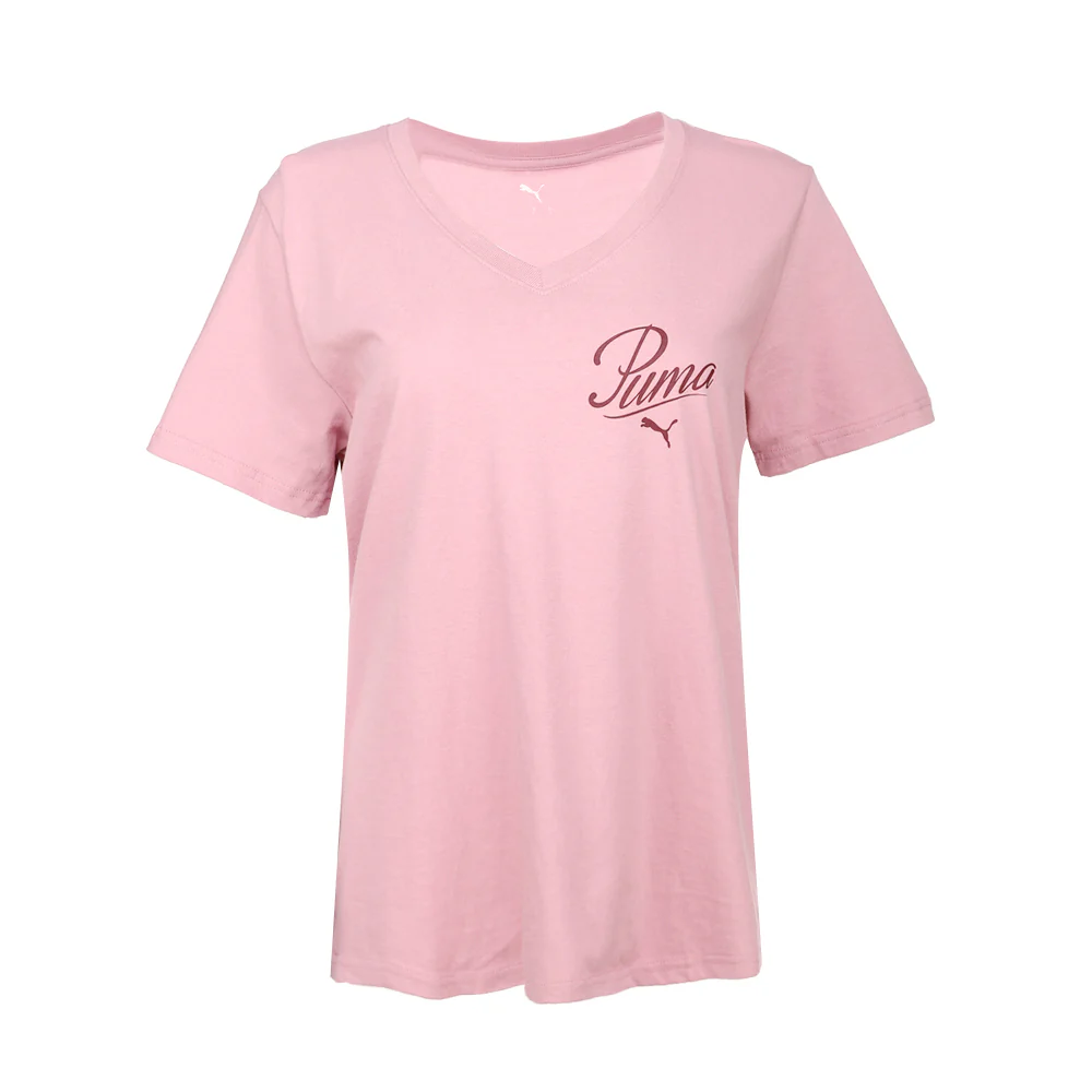 Essentials Script V-Neck Short Sleeve T-Shirt