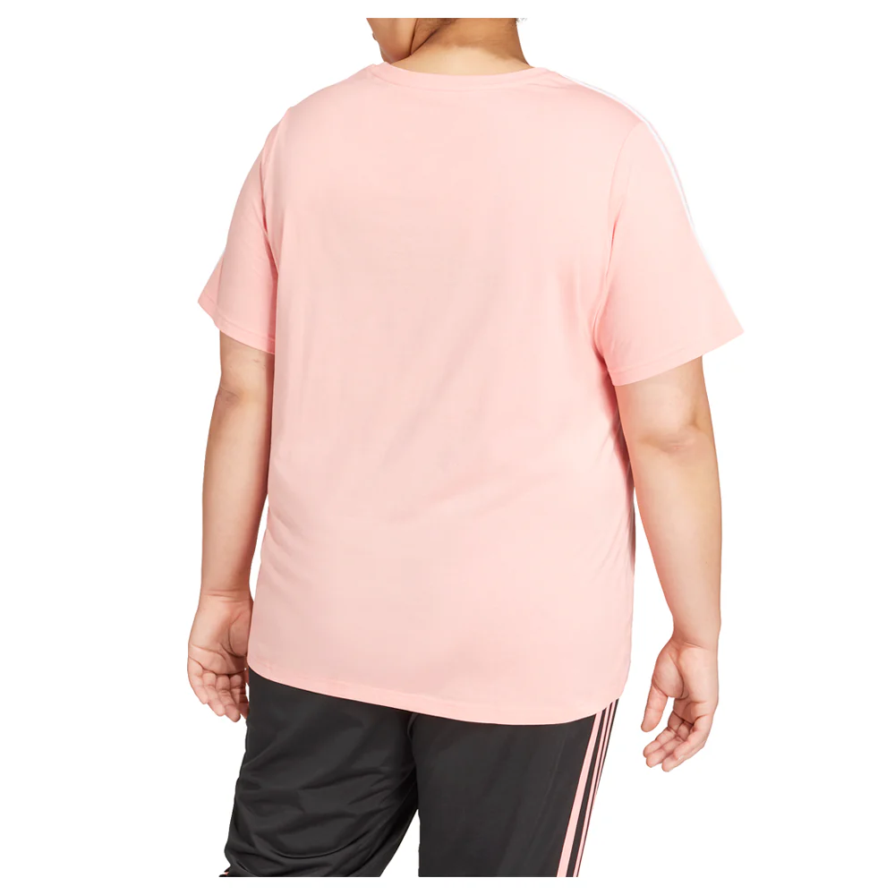 Essentials Slim 3-Stripes Crew Neck Short Sleeve T-Shirt (Plus) - Image 2