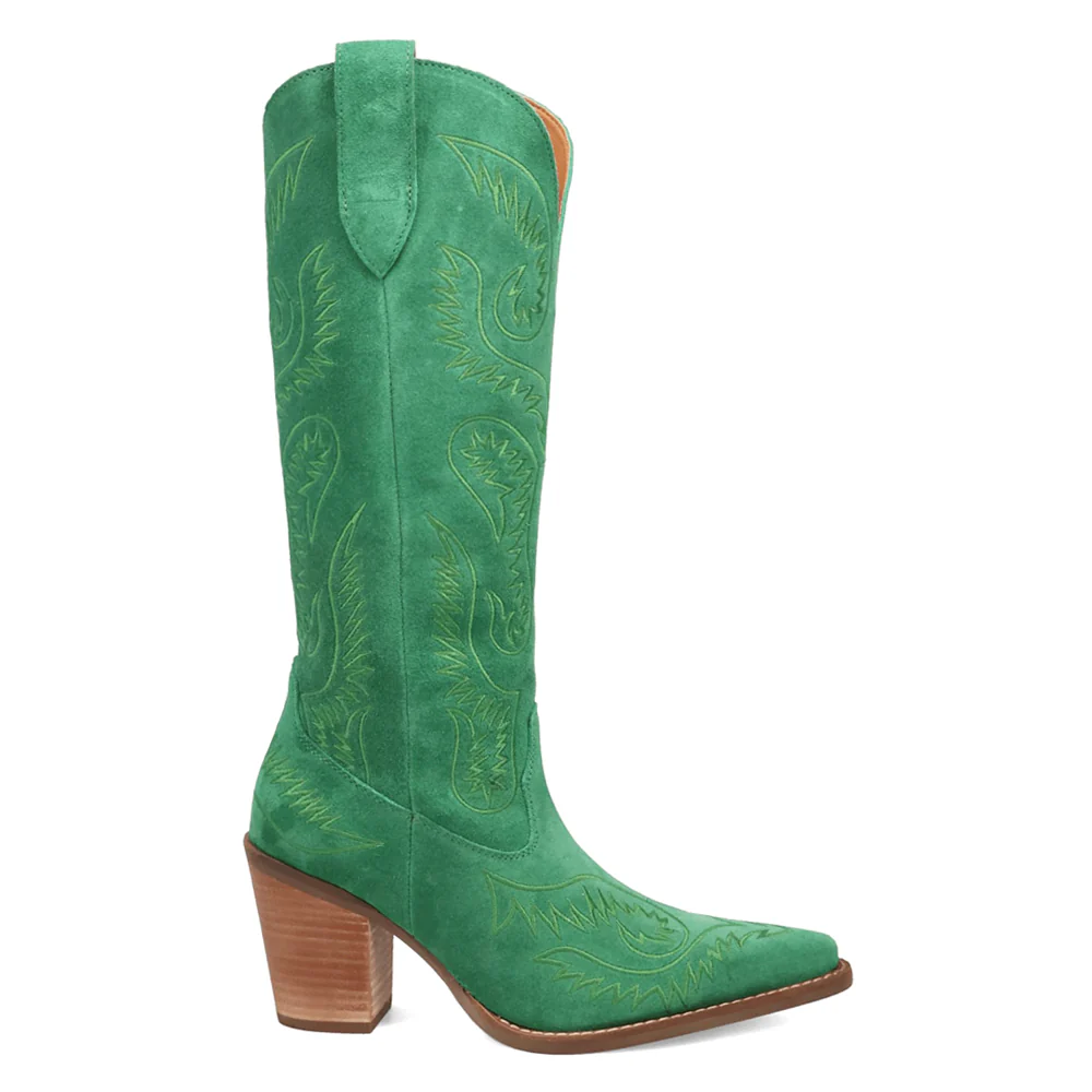 Evita Embroidered Snip Toe Pull On Boots