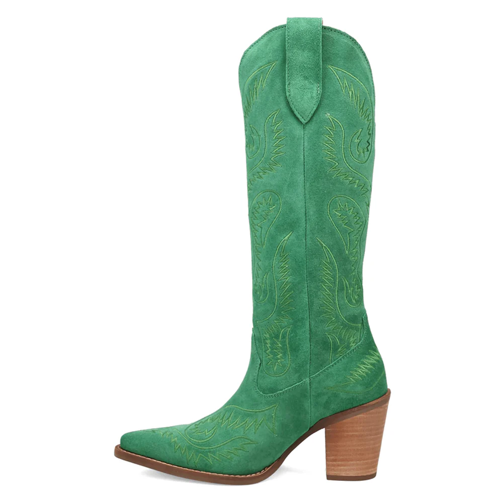 Evita Embroidered Snip Toe Pull On Boots - Image 3